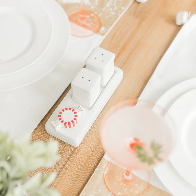Salt & Pepper Shakers | Pinstripes