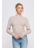 Asymmetrical Mock Neck Sweater