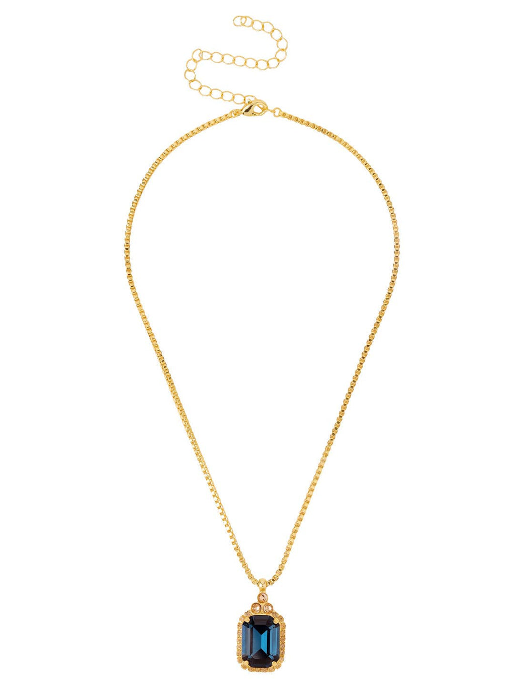 Brynn Embellished Pendant Necklace - NFZ150BGDNM: Blue