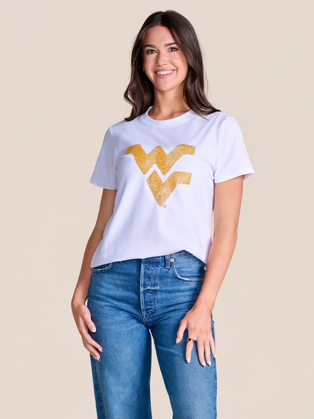 The Mascot Beaded Tee | West Virginia