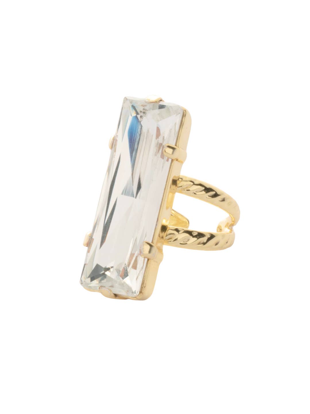 Effie Adjustable Cocktail Ring - RFZ5BGCRY: Clear