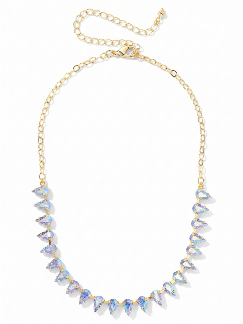 Studio Teardrop Tennis Necklace - 6NGH9BGLTS: Blue