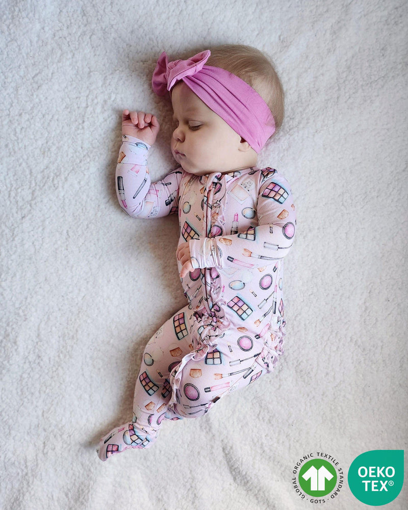 Aurora Ruffle Zippered Footie