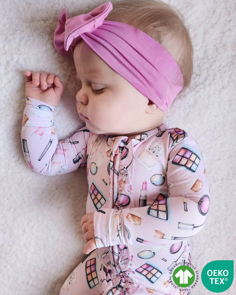 Aurora Ruffle Zippered Footie