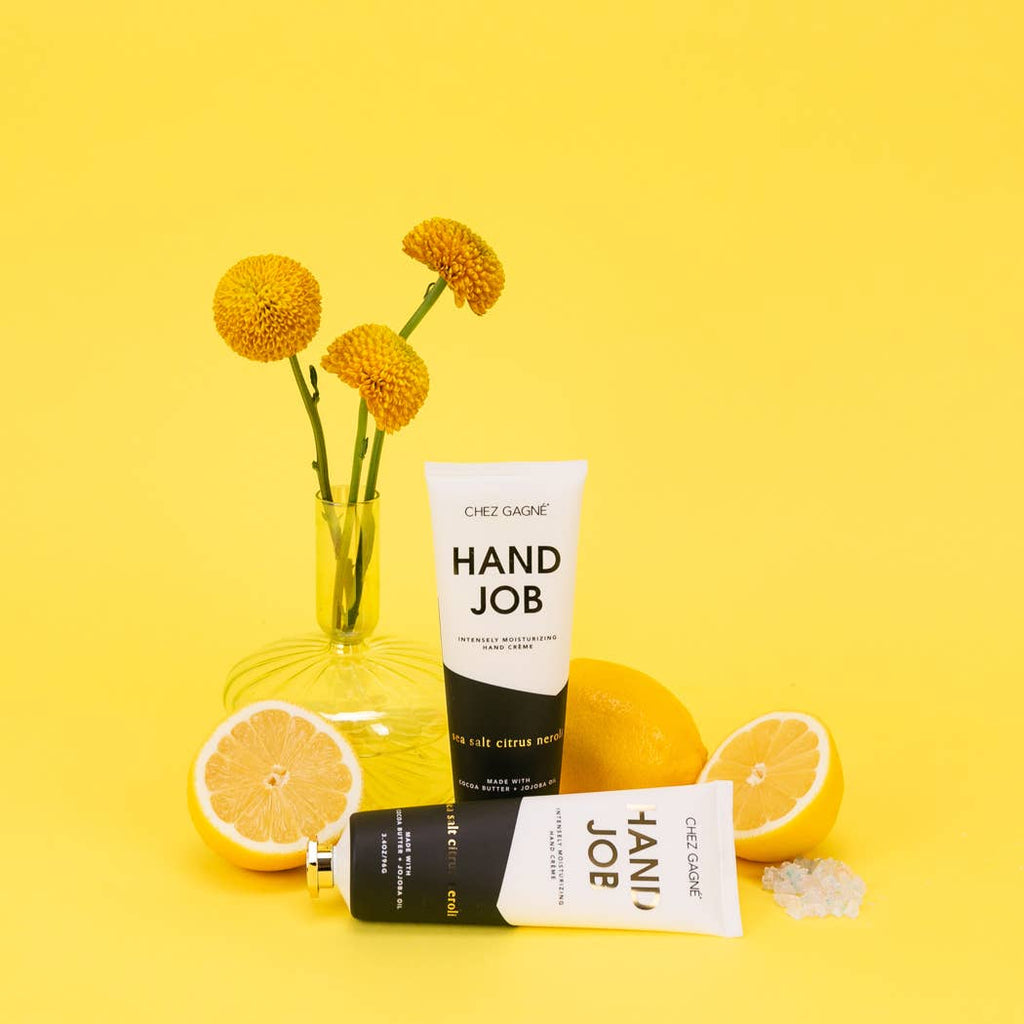 Hand Job - Funny Hand Cream Gift, Sea Salt Citrus + Neroli