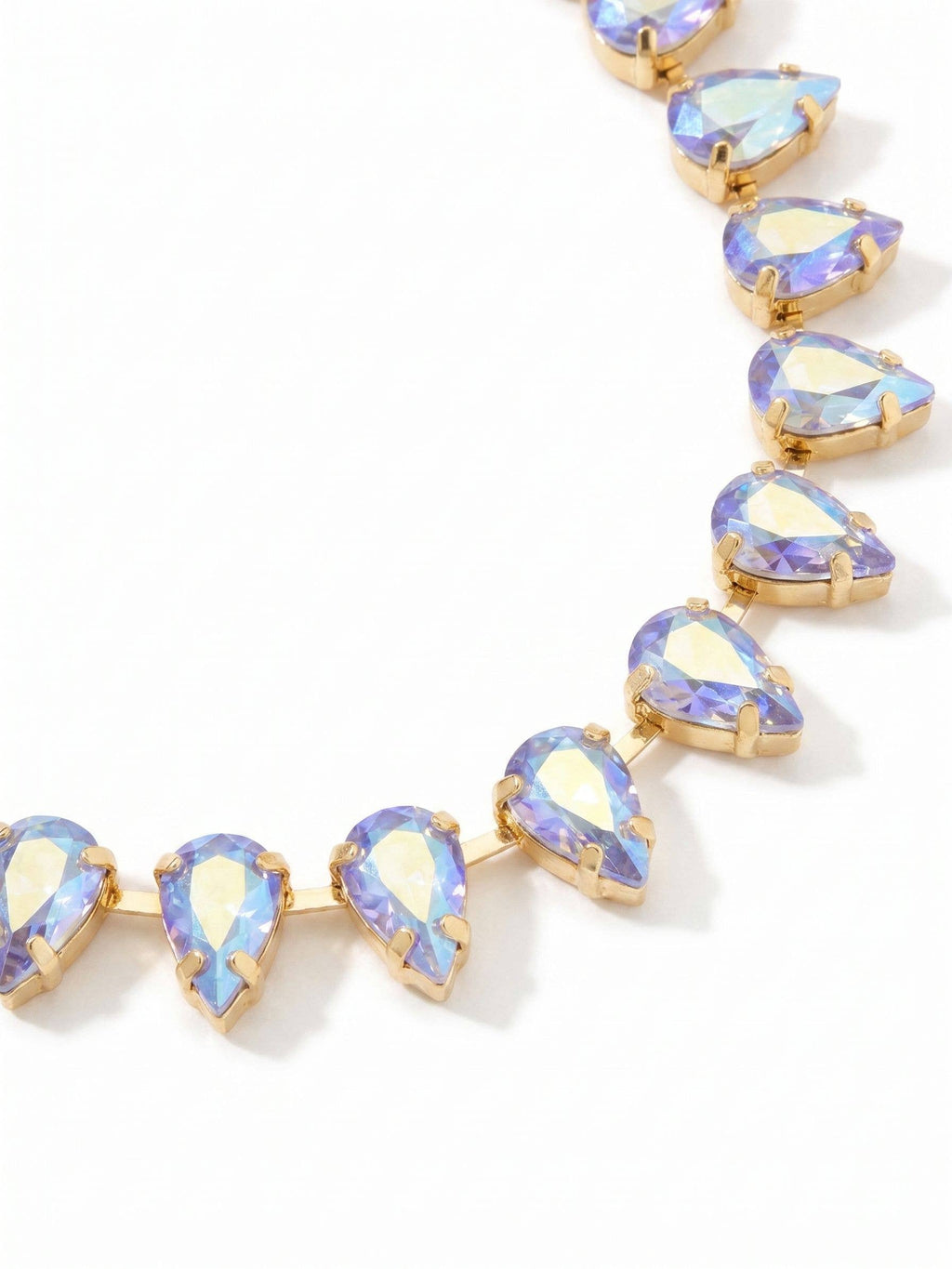 Studio Teardrop Tennis Necklace - 6NGH9BGLTS: Blue