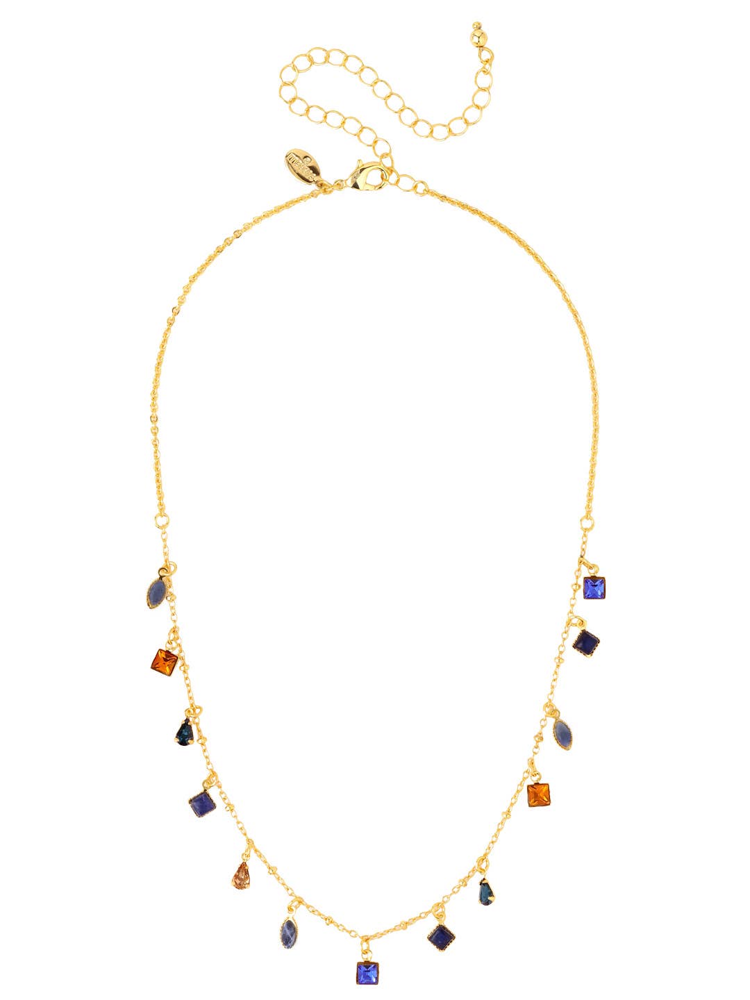 Indie Tennis Necklace - NGI3BGDNM: Blue