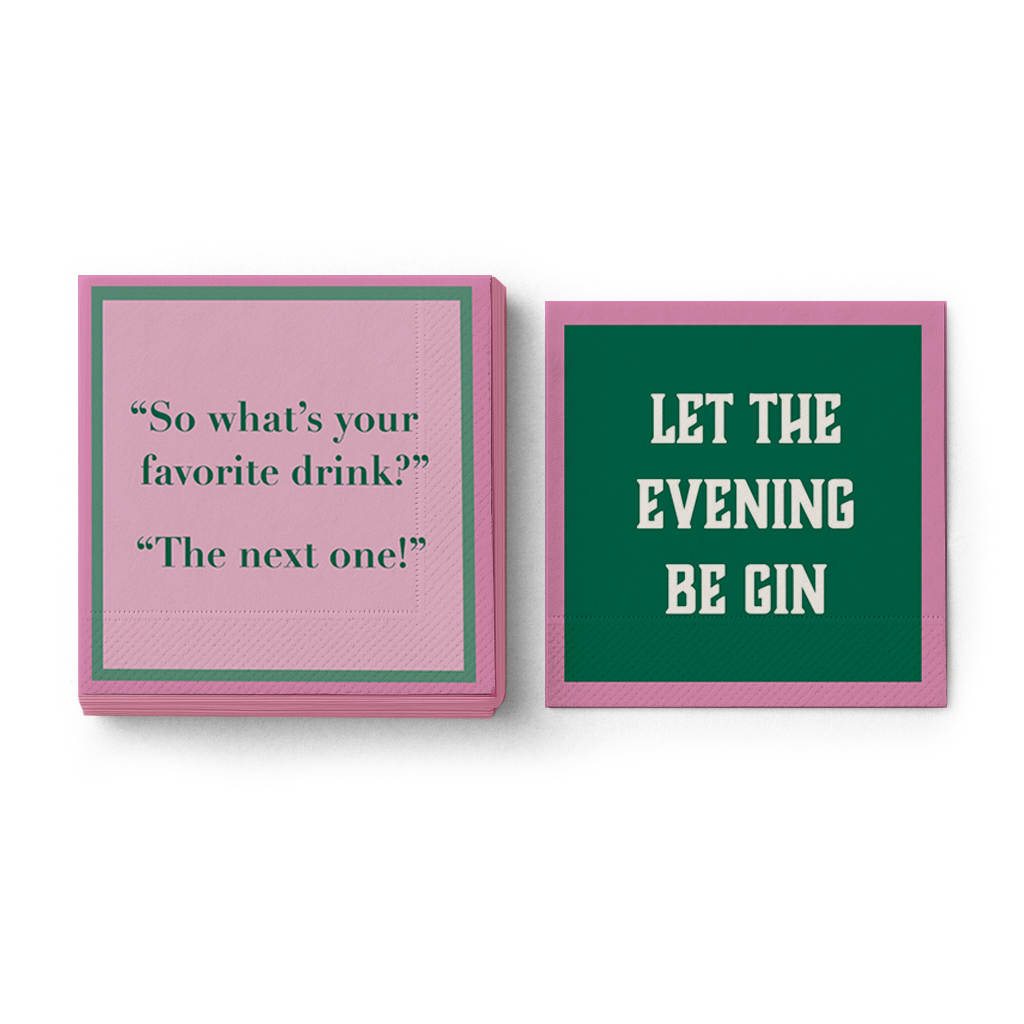Be Gin Cocktail Napkin