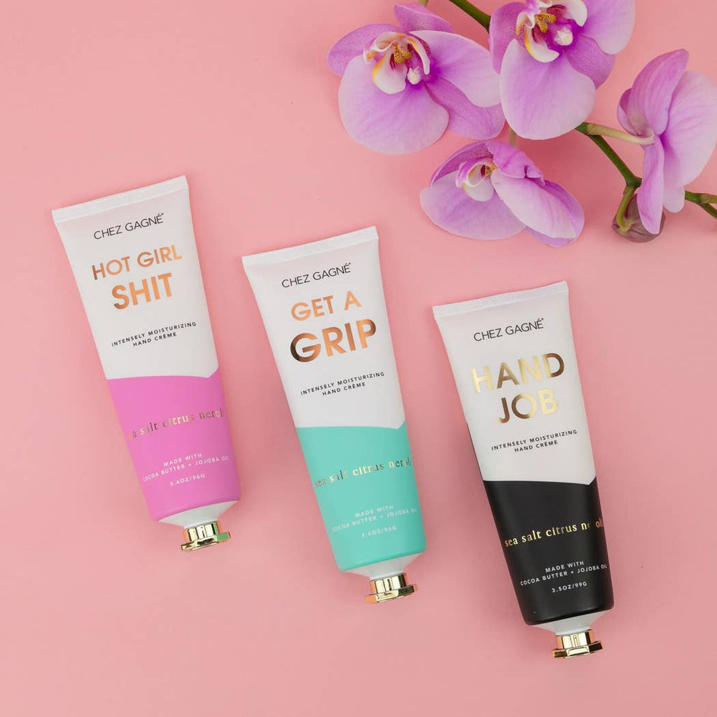 Hand Job - Funny Hand Cream Gift, Sea Salt Citrus + Neroli