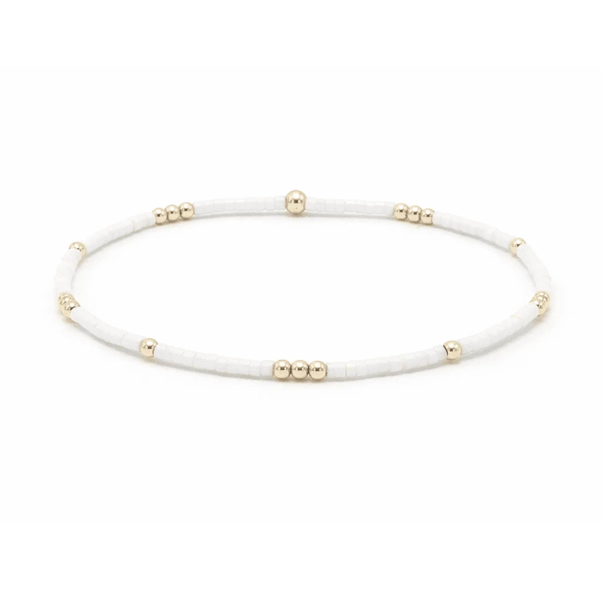 2mm Newport COTTON + Gold Filled Waterproof Bracelet: 7.0"