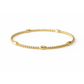Classic Oval All Gold Bracelet: 6.5"