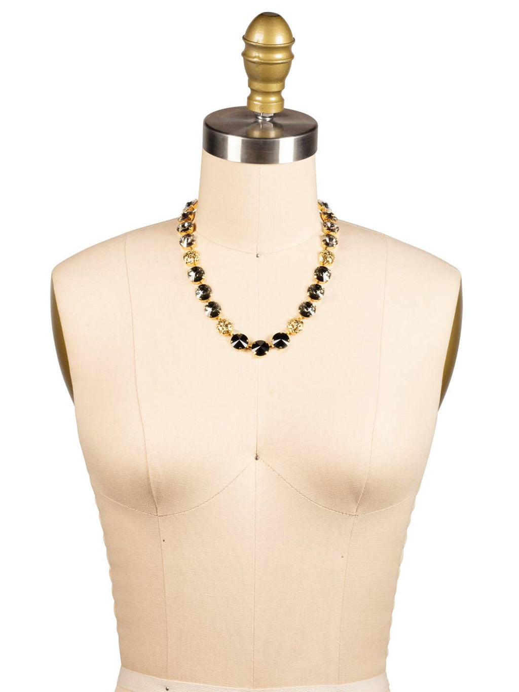 Clementine Tennis Necklace - NFZ18BGSNI: Black