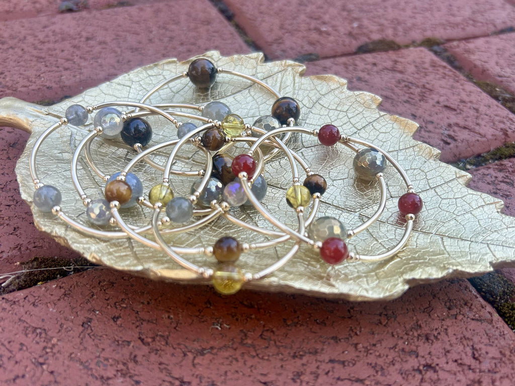 8mm Labradorite Gold-Filled Blessing Bracelet : L