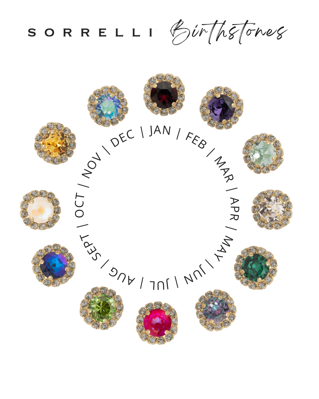 Octavia Scalloped Stud Earrings - EBW18BGCRY: Clear