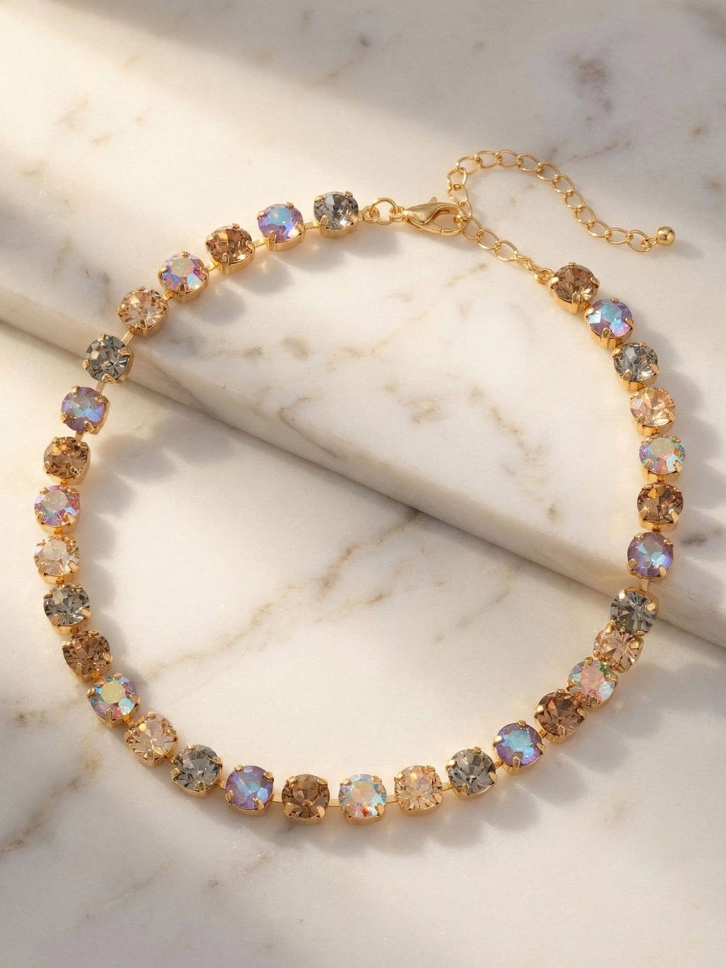 Matilda Choker Necklace - NFJ80BGHNB: Brown