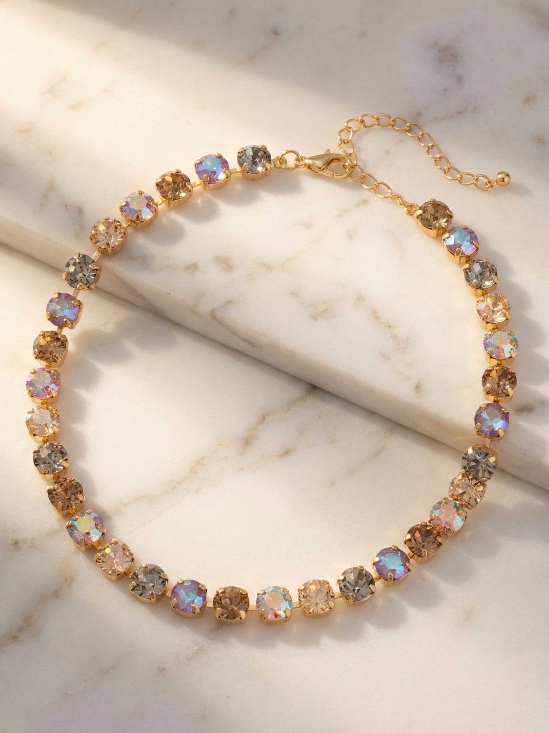 Matilda Choker Necklace - NFJ80BGHNB: Brown