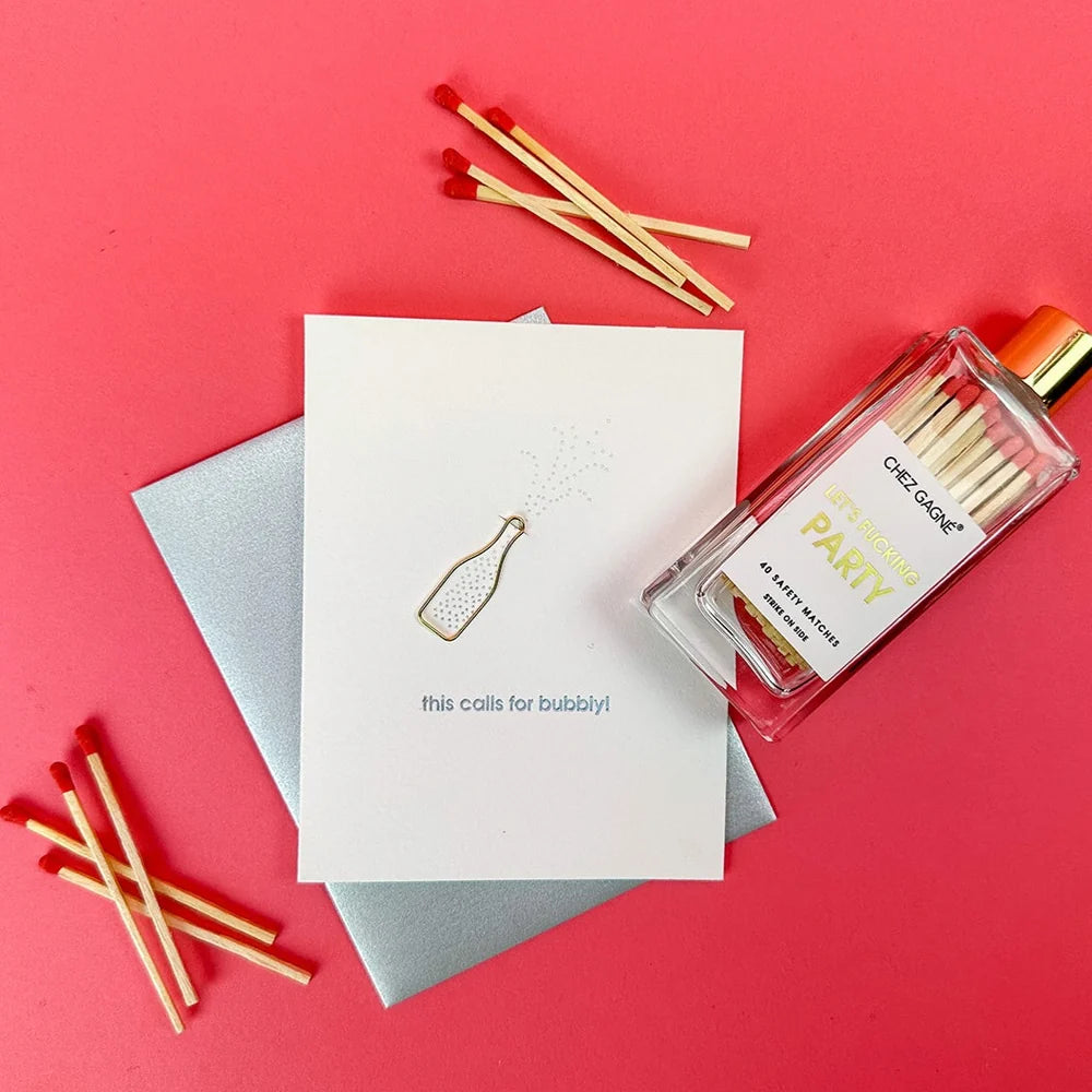 This Calls For Bubbly | Paper Clip Card