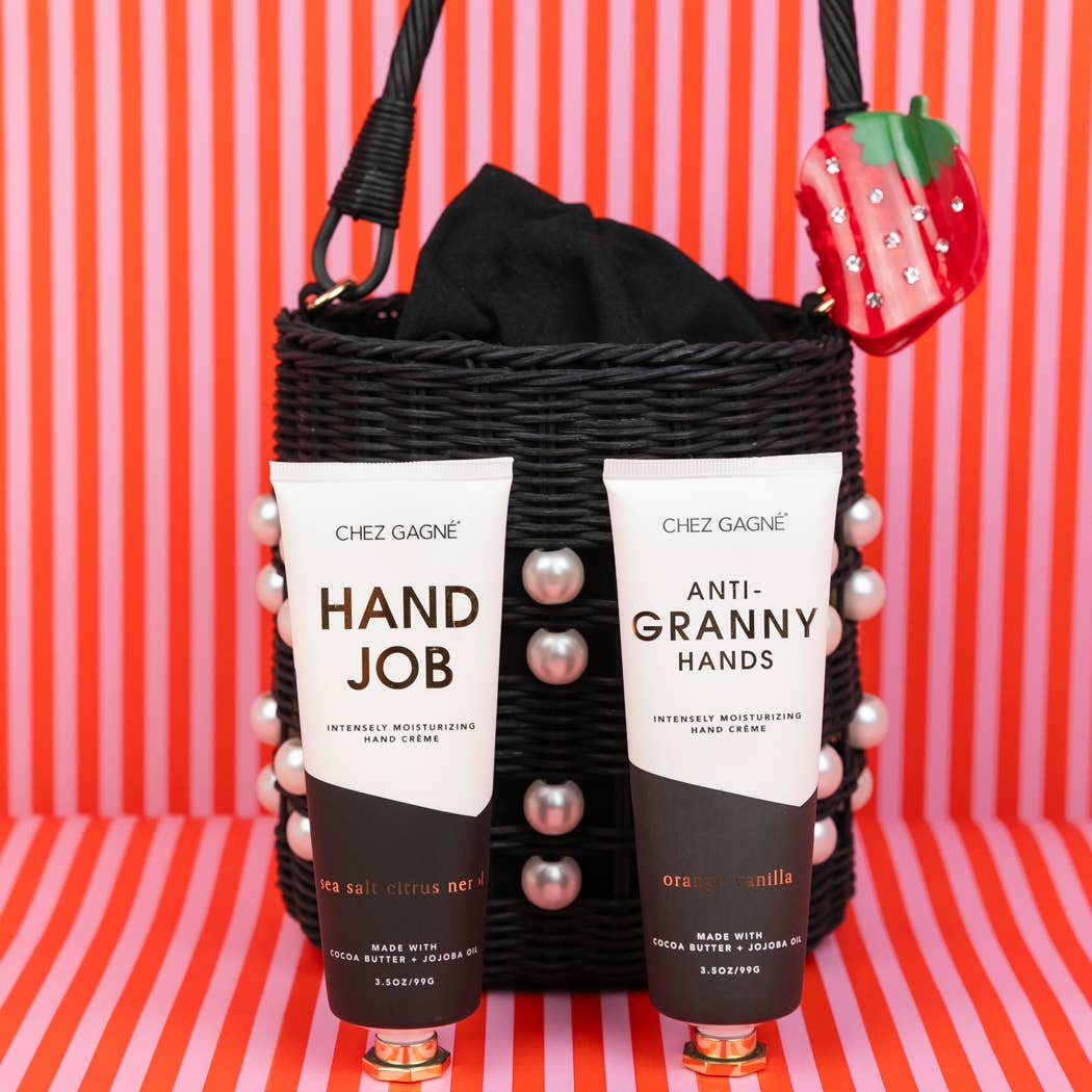 Hand Job - Funny Hand Cream Gift, Sea Salt Citrus + Neroli