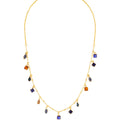 Indie Tennis Necklace - NGI3BGDNM: Blue