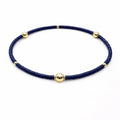 Game Day - Navy & Gold Filled Bracelet