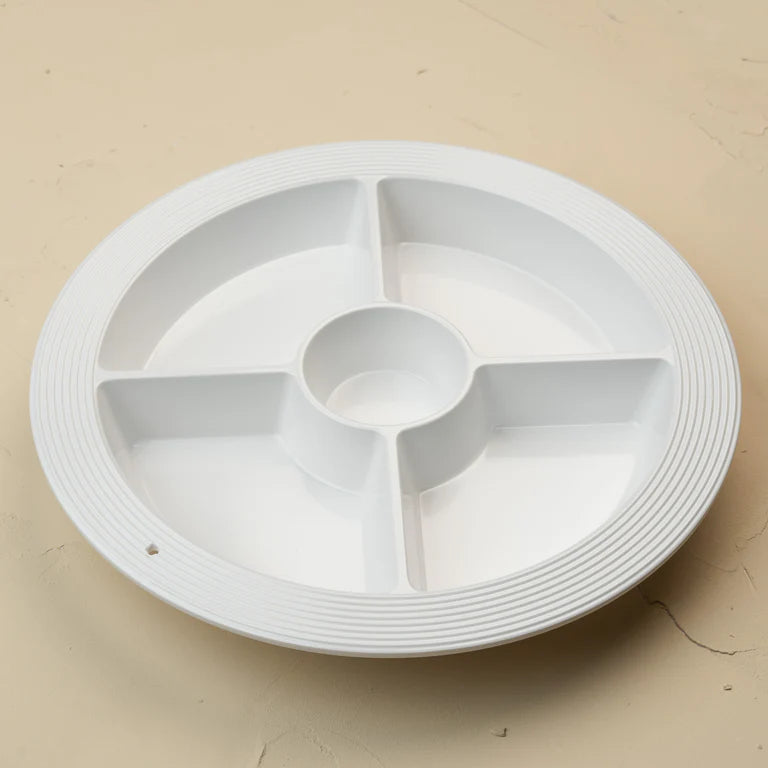 Melamine Divided Dish | Pinstripes