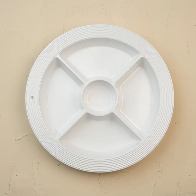 Melamine Divided Dish | Pinstripes