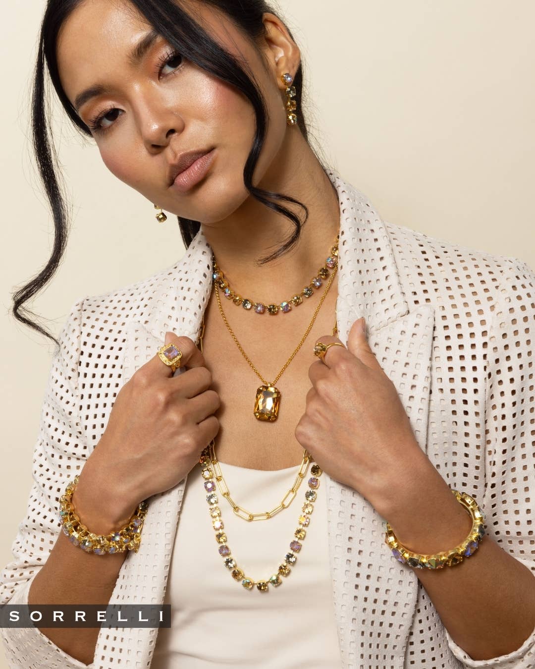 Matilda Choker Necklace - NFJ80BGHNB: Brown