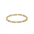 The Charleston 2x4 14k Gold filled Beaded Bracelet: 6.5"