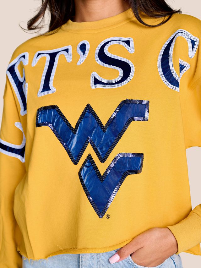 The Stadium Sequin Crewneck | West Virginia