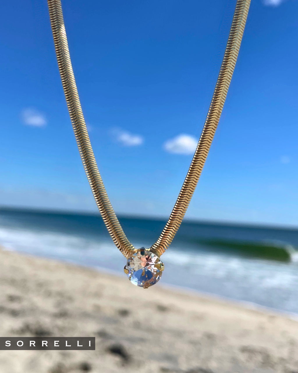 Rowan Pendant Necklace - NFP17BGCRY: Clear