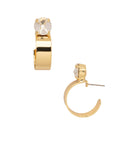 Dani Studded Hoop Earrings - EFP25BGCRY: Clear