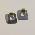 Vintage Silver Mixed Metal Avery Doorknocker Earrings