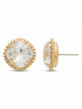 Cushion-Cut Solitaire Stud Earrings - EBX10BGCRY: Clear