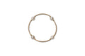 8mm White Pearl Blessing Bracelet in Gold - June : S