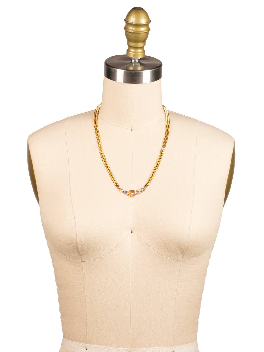 Kimber Tennis Necklace - NGB2BGCHA: Beige