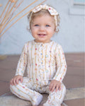 Elizabeth Ruffled Zippered Footie