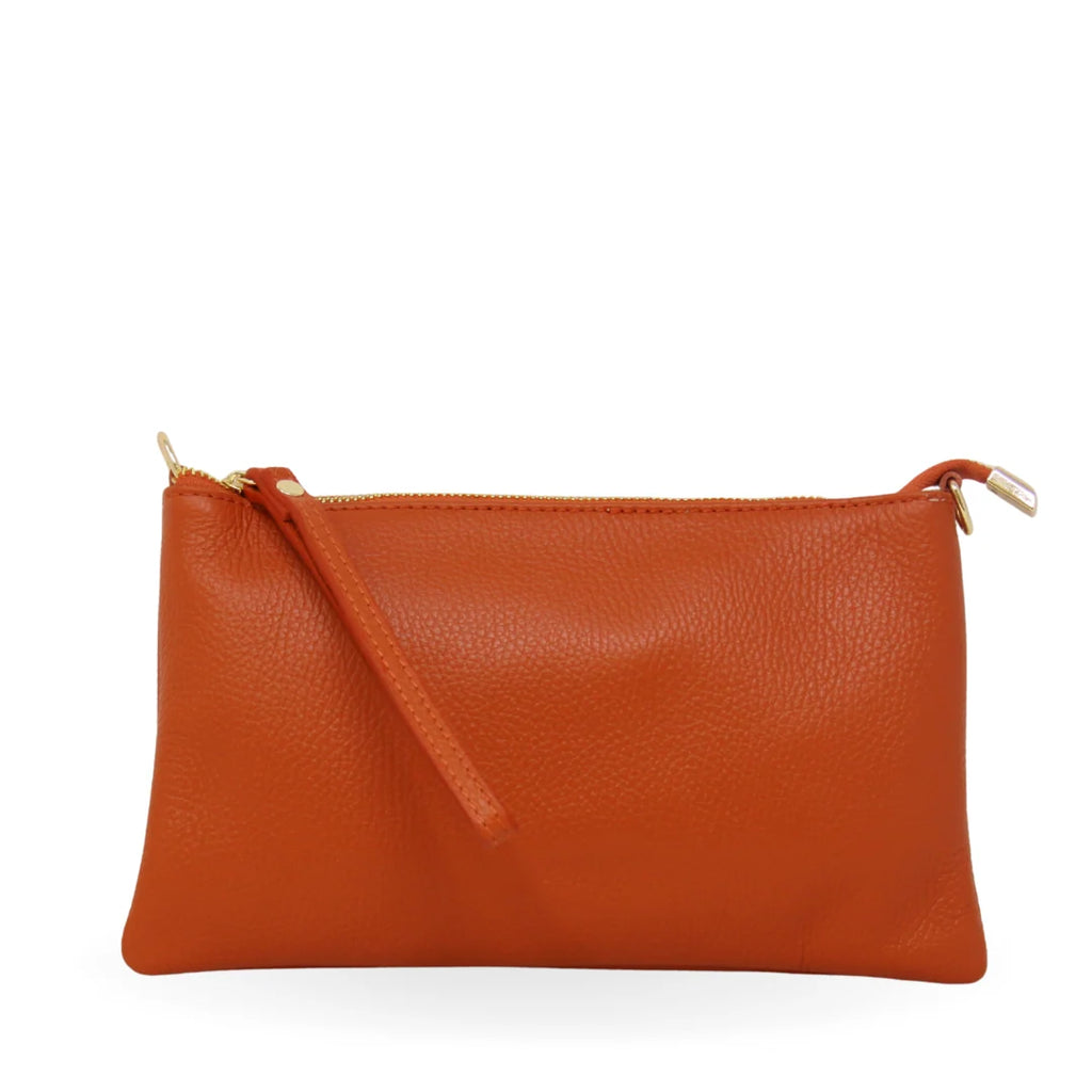 Italian Leather Wallet Crossbody Bag