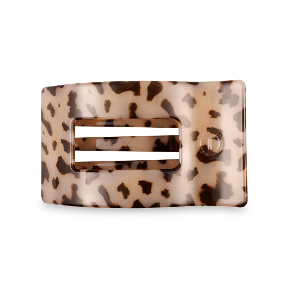 Blonde Tortoise Flat Rectangle Hair Clip