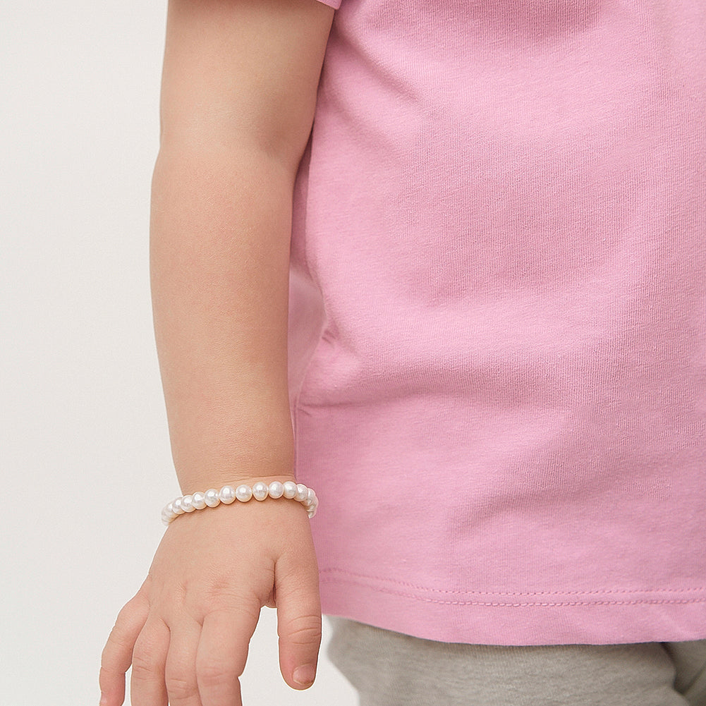 Classic Cultured Pearl Strand Girls Bracelet