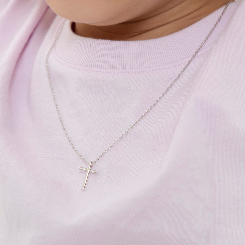 Small Cross Baby Pendant Necklace