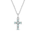 Opal Cross Girls Pendant