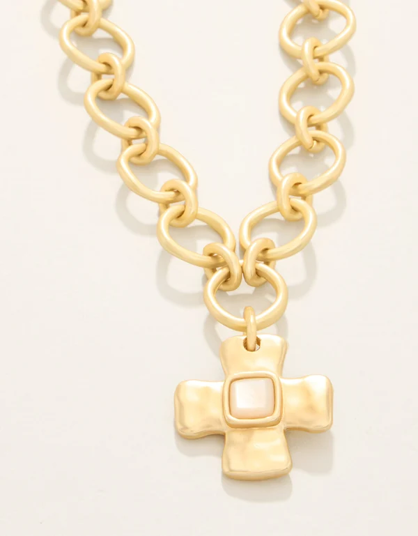 Affirmation Necklace 18" Mother-of-Pearl