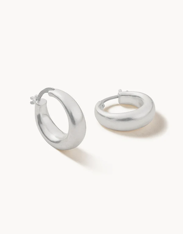 Mod Ballon Hoop Earrings
