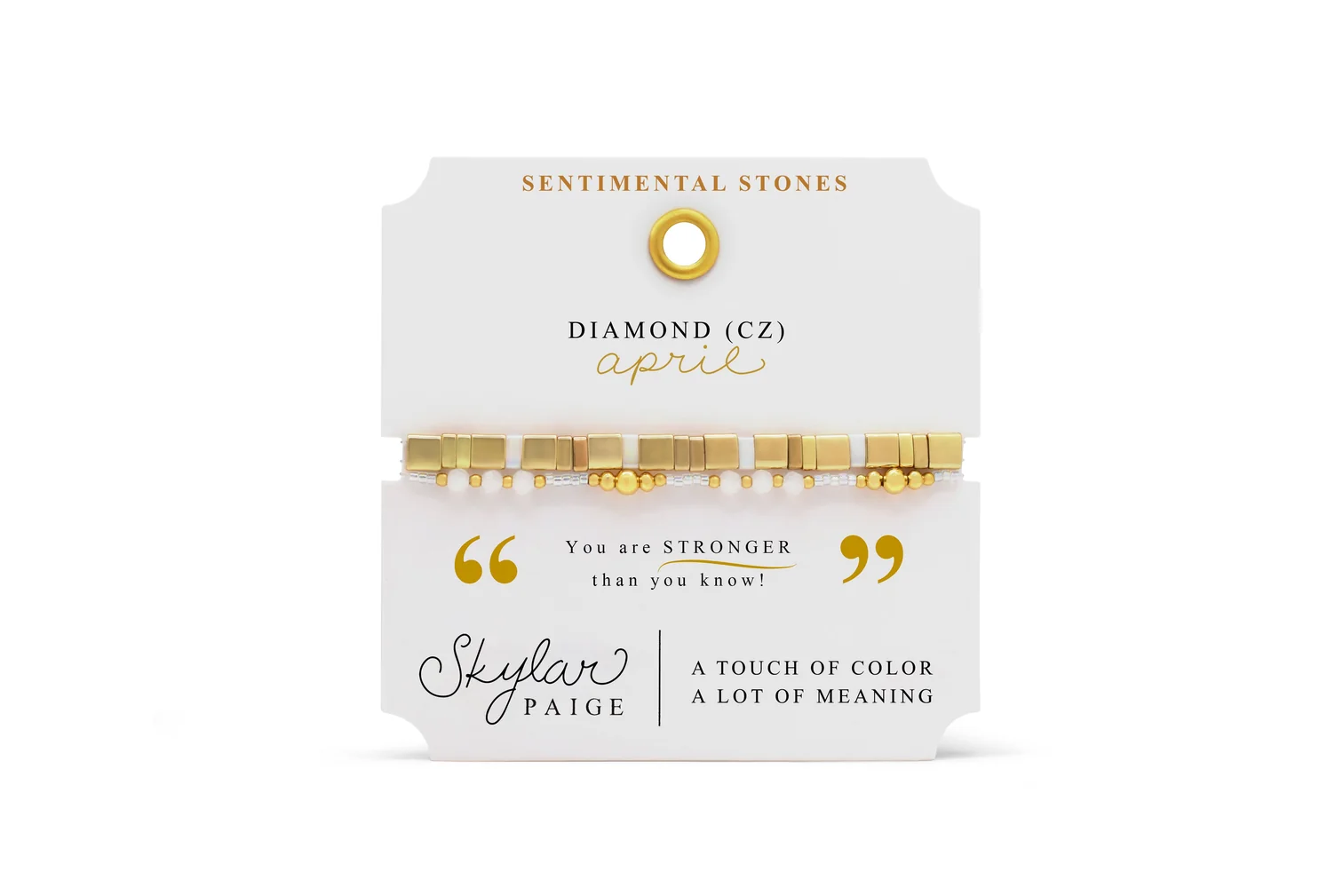 Sentimental Stones | April/Diamond CZ