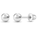 Classic Polished Ball Kids Earrings