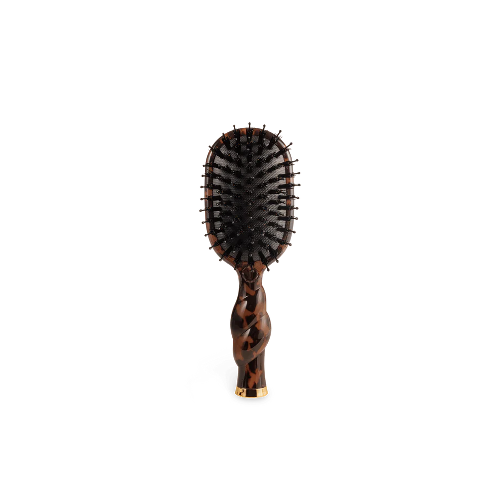 Mini Boar Bristle Hair Brush | Tortoise