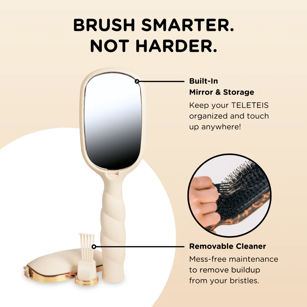 Boar Bristle Hair Brush | Tan