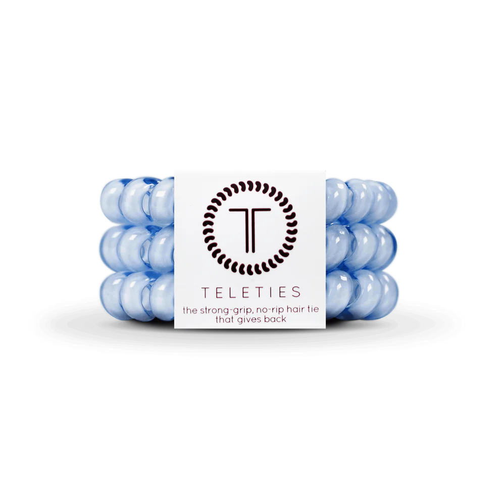 Washed Denim Large Hair Ties