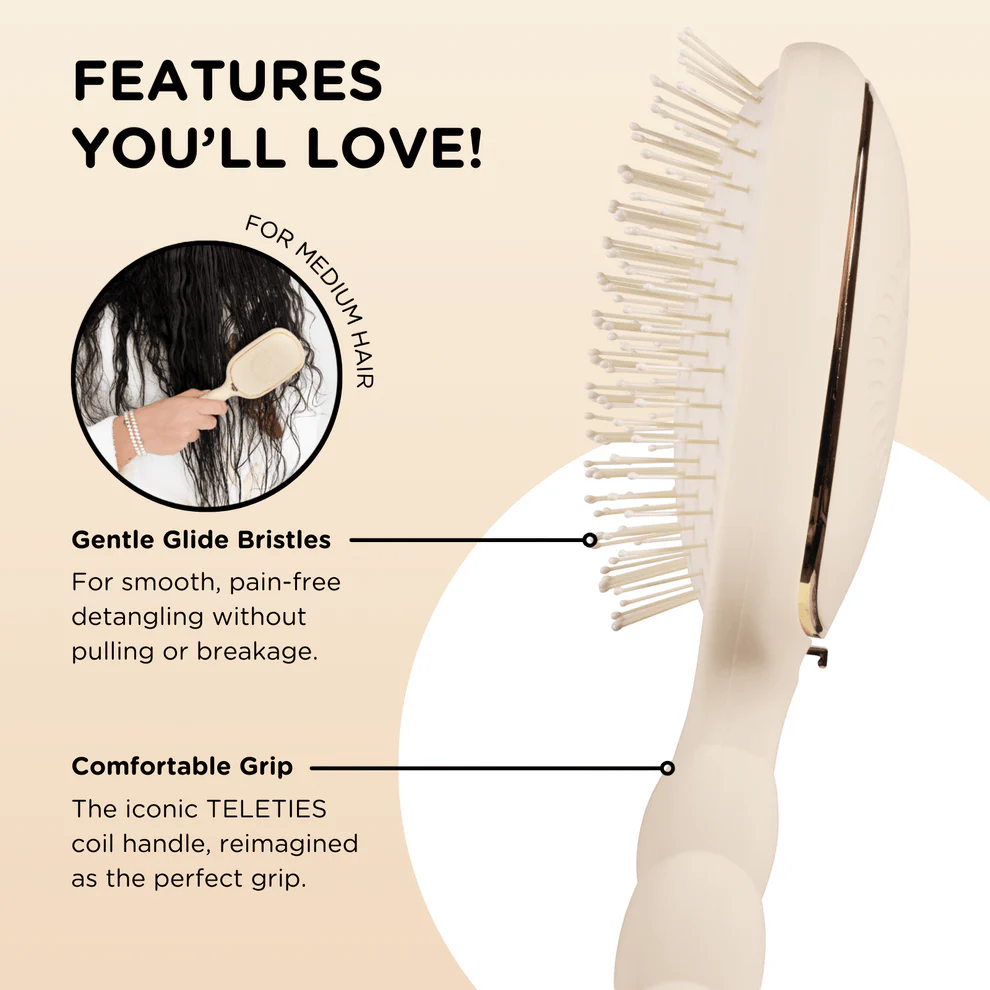 Detangler Hair Brush for Medium Hair | Tan