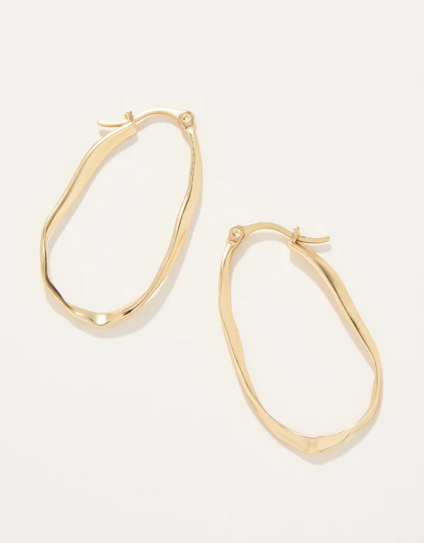 Isle of Hope Hoop Earrings Gold
